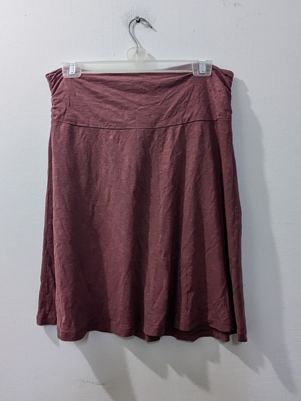 Toad&Co Chaka Dusty Mauve Skirt A-Line Stretch Knee Length Women's Medium